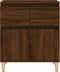 vidaXL - Dressoir - 60x35x70 - cm - bewerkt - hout - bruin - eikenkleur