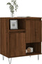 vidaXL - Dressoir - 60x35x70 - cm - bewerkt - hout - bruin - eikenkleur