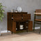 vidaXL - Dressoir - 60x35x70 - cm - bewerkt - hout - bruin - eikenkleur