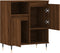 vidaXL - Dressoir - 60x35x70 - cm - bewerkt - hout - bruin - eikenkleur