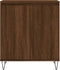 vidaXL - Dressoir - 60x35x70 - cm - bewerkt - hout - bruin - eikenkleur
