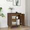 vidaXL - Dressoir - 60x35x70 - cm - bewerkt - hout - bruin - eikenkleur