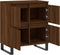 vidaXL - Dressoir - 60x35x70 - cm - bewerkt - hout - bruin - eikenkleur
