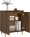 vidaXL - Dressoir - 60x35x70 - cm - bewerkt - hout - bruin - eikenkleur