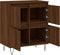 vidaXL - Dressoir - 60x35x70 - cm - bewerkt - hout - bruin - eikenkleur