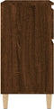 vidaXL - Dressoir - 60x35x70 - cm - bewerkt - hout - bruin - eikenkleur
