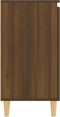 vidaXL - Dressoir - 60x35x70 - cm - bewerkt - hout - bruin - eikenkleur