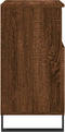 vidaXL - Dressoir - 60x35x70 - cm - bewerkt - hout - bruin - eikenkleur