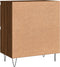 vidaXL - Dressoir - 60x35x70 - cm - bewerkt - hout - bruin - eikenkleur