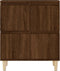 vidaXL - Dressoir - 60x35x70 - cm - bewerkt - hout - bruin - eikenkleur