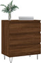vidaXL - Dressoir - 60x35x70 - cm - bewerkt - hout - bruin - eikenkleur