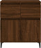 vidaXL - Dressoir - 60x35x70 - cm - bewerkt - hout - bruin - eikenkleur