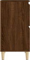 vidaXL - Dressoir - 60x35x70 - cm - bewerkt - hout - bruin - eikenkleur