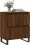 vidaXL - Dressoir - 60x35x70 - cm - bewerkt - hout - bruin - eikenkleur