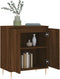 vidaXL - Dressoir - 60x35x70 - cm - bewerkt - hout - bruin - eikenkleur