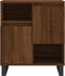 vidaXL - Dressoir - 60x35x70 - cm - bewerkt - hout - bruin - eikenkleur