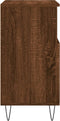 vidaXL - Dressoir - 60x35x70 - cm - bewerkt - hout - bruin - eikenkleur