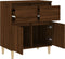 vidaXL - Dressoir - 60x35x70 - cm - bewerkt - hout - bruin - eikenkleur