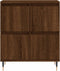 vidaXL - Dressoir - 60x35x70 - cm - bewerkt - hout - bruin - eikenkleur