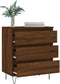 vidaXL - Dressoir - 60x35x70 - cm - bewerkt - hout - bruin - eikenkleur
