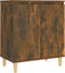 vidaXL - Dressoir - 60x35x70 - cm - bewerkt - hout - gerookt - eikenkleurig