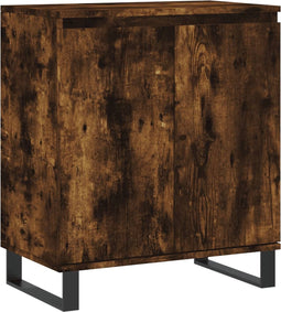 vidaXL - Dressoir - 60x35x70 - cm - bewerkt - hout - gerookt - eikenkleurig