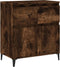 vidaXL - Dressoir - 60x35x70 - cm - bewerkt - hout - gerookt - eikenkleurig