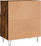 vidaXL - Dressoir - 60x35x70 - cm - bewerkt - hout - gerookt - eikenkleurig