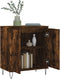 vidaXL - Dressoir - 60x35x70 - cm - bewerkt - hout - gerookt - eikenkleurig