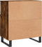 vidaXL - Dressoir - 60x35x70 - cm - bewerkt - hout - gerookt - eikenkleurig