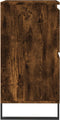 vidaXL - Dressoir - 60x35x70 - cm - bewerkt - hout - gerookt - eikenkleurig