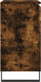 vidaXL - Dressoir - 60x35x70 - cm - bewerkt - hout - gerookt - eikenkleurig