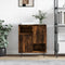 vidaXL - Dressoir - 60x35x70 - cm - bewerkt - hout - gerookt - eikenkleurig