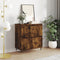 vidaXL - Dressoir - 60x35x70 - cm - bewerkt - hout - gerookt - eikenkleurig