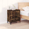 vidaXL - Dressoir - 60x35x70 - cm - bewerkt - hout - gerookt - eikenkleurig