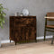 vidaXL - Dressoir - 60x35x70 - cm - bewerkt - hout - gerookt - eikenkleurig