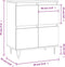 vidaXL - Dressoir - 60x35x70 - cm - bewerkt - hout - gerookt - eikenkleurig