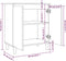 vidaXL - Dressoir - 60x35x70 - cm - bewerkt - hout - gerookt - eikenkleurig