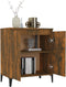 vidaXL - Dressoir - 60x35x70 - cm - bewerkt - hout - gerookt - eikenkleurig