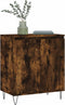 vidaXL - Dressoir - 60x35x70 - cm - bewerkt - hout - gerookt - eikenkleurig