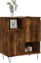 vidaXL - Dressoir - 60x35x70 - cm - bewerkt - hout - gerookt - eikenkleurig