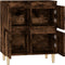 vidaXL - Dressoir - 60x35x70 - cm - bewerkt - hout - gerookt - eikenkleurig