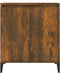 vidaXL - Dressoir - 60x35x70 - cm - bewerkt - hout - gerookt - eikenkleurig