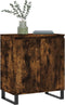 vidaXL - Dressoir - 60x35x70 - cm - bewerkt - hout - gerookt - eikenkleurig