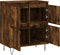 vidaXL - Dressoir - 60x35x70 - cm - bewerkt - hout - gerookt - eikenkleurig