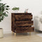 vidaXL - Dressoir - 60x35x70 - cm - bewerkt - hout - gerookt - eikenkleurig