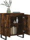 vidaXL - Dressoir - 60x35x70 - cm - bewerkt - hout - gerookt - eikenkleurig