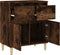 vidaXL - Dressoir - 60x35x70 - cm - bewerkt - hout - gerookt - eikenkleurig