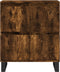 vidaXL - Dressoir - 60x35x70 - cm - bewerkt - hout - gerookt - eikenkleurig