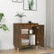 vidaXL - Dressoir - 60x35x70 - cm - bewerkt - hout - gerookt - eikenkleurig